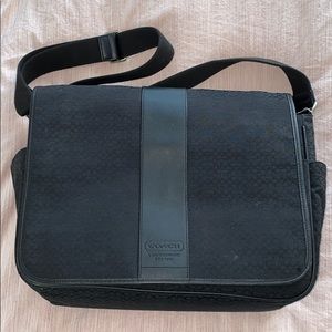 Coach computer bag or diaper bag.